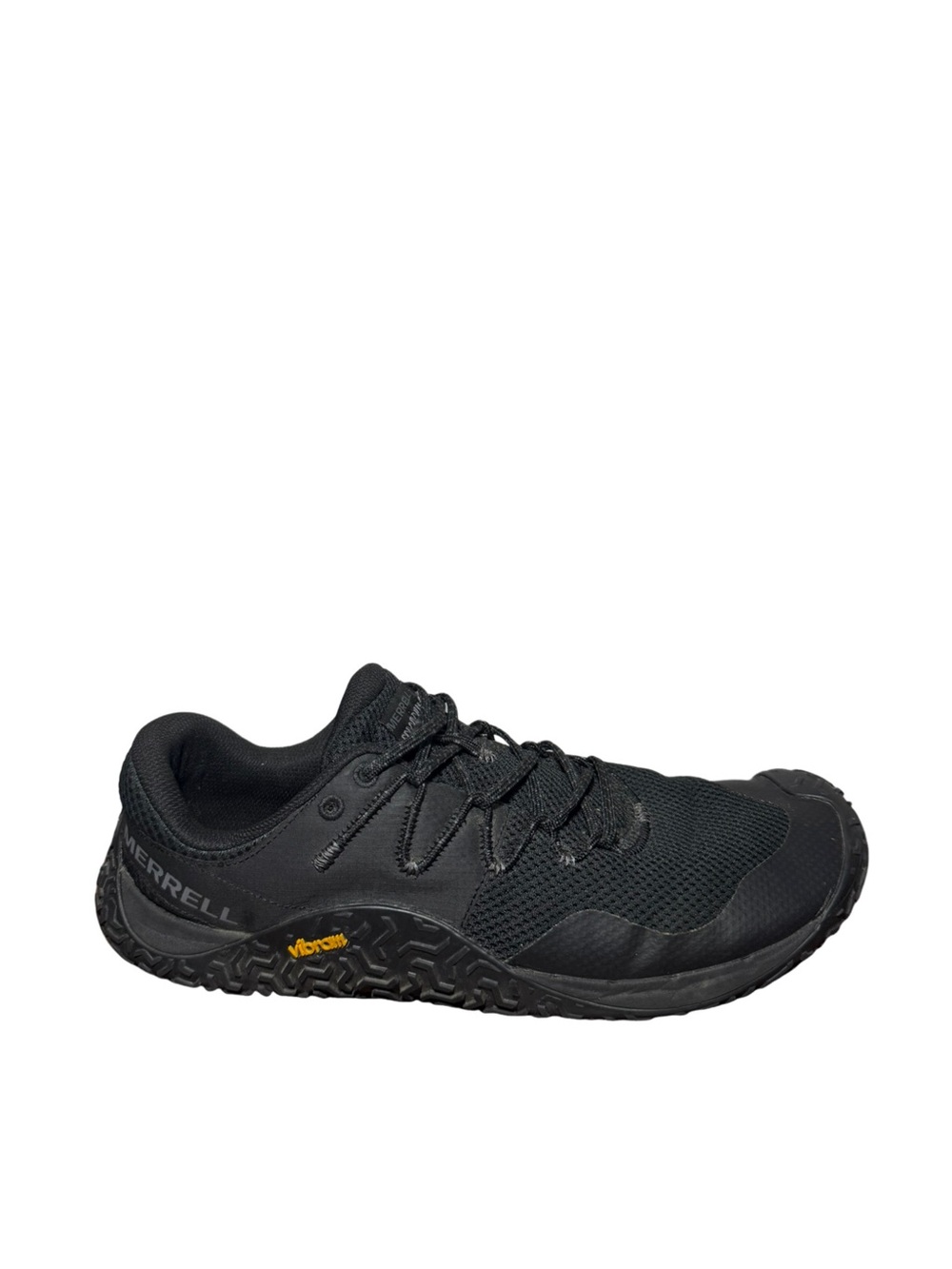 Merrell Men’s size 11 Black Trail Running Shoe bare glove